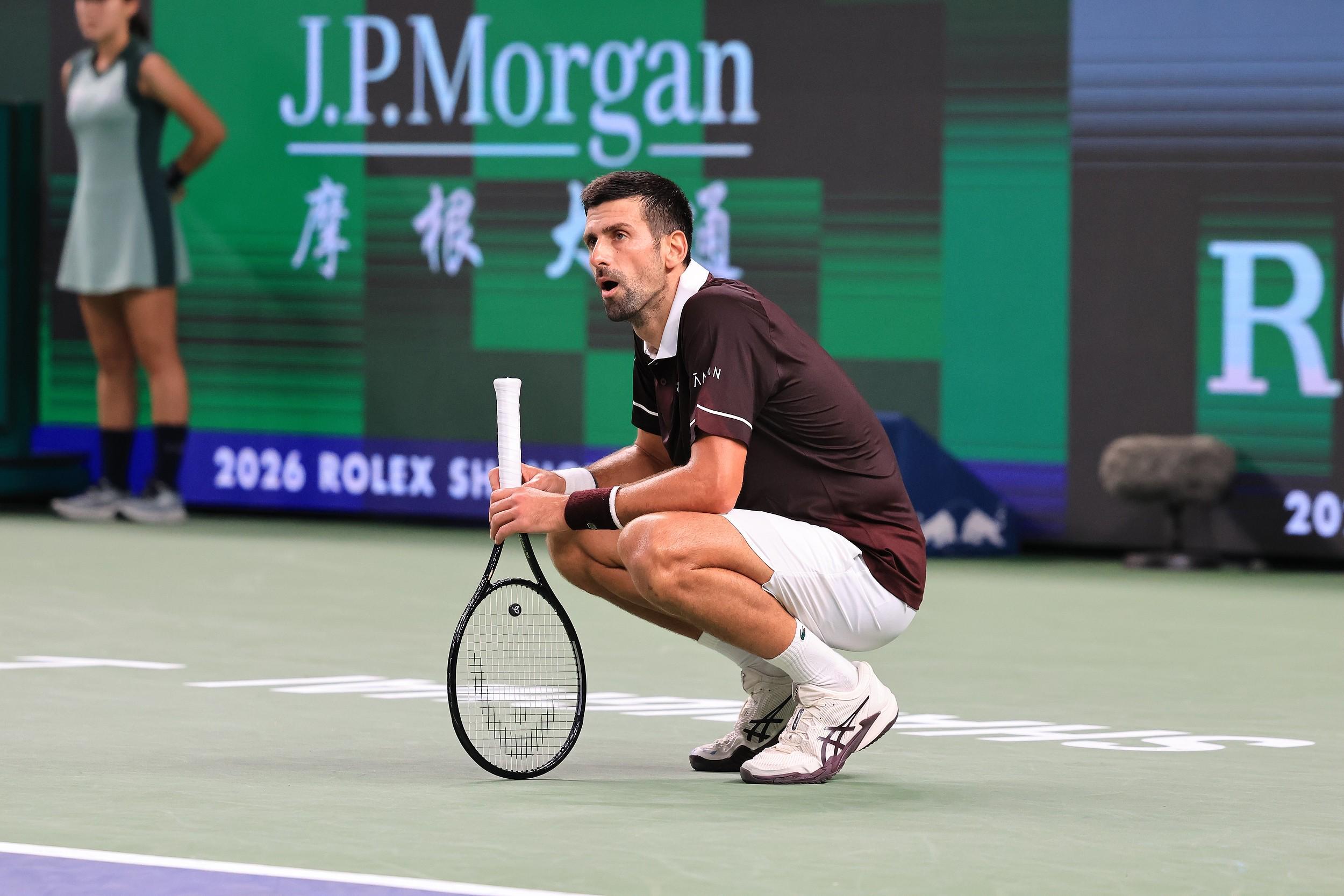 0-2负于胡尔卡奇,德约科维奇遭遇上海大师赛一轮游